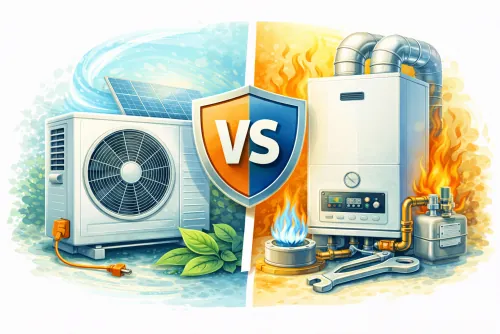 Comparador custo bomba de calor vs gás