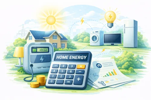 Calculadora de consumo elétrico da casa