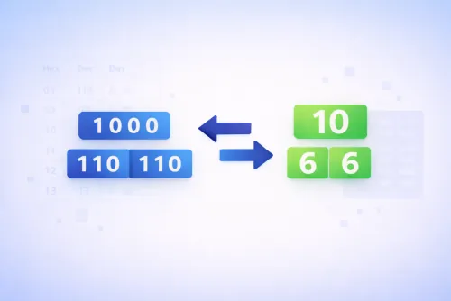 Calculadora de binario a octal online (con pasos)