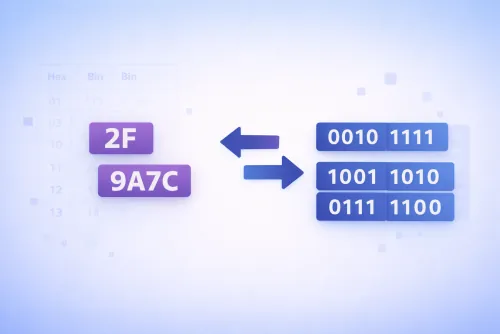 Calculadora de hexadecimal a binario online (con pasos)