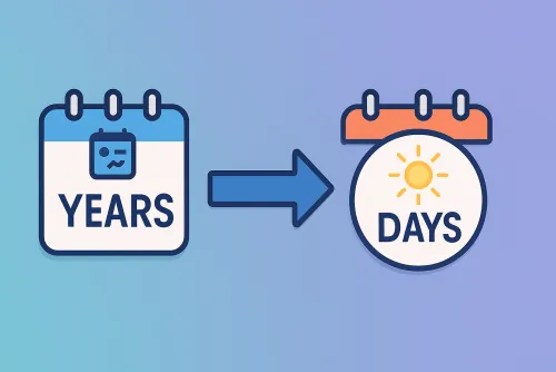 Days to years